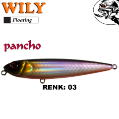 Wily Pancho 12.8 cm Maket Balık 29 gr