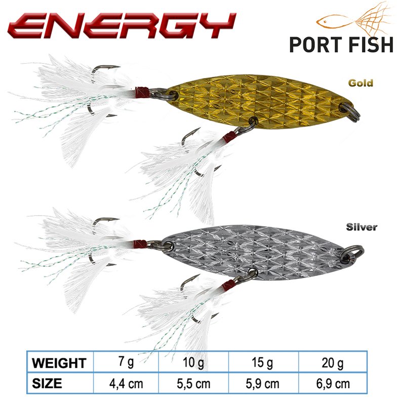 Portfish Energy Kaşık Çift İğne Gold