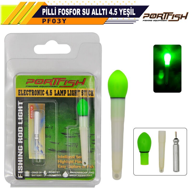 Portfish Pilli Fosfor Su Altı 4,5 Kırmızı