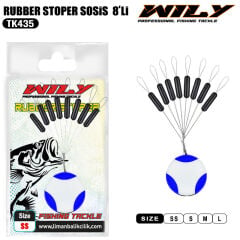 Wily Stoper Siyah Sosis Kauçuk 8'li