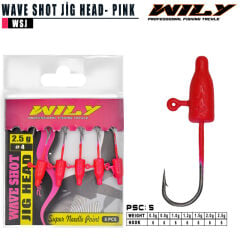 Wily Wave Strike Jighead Pink