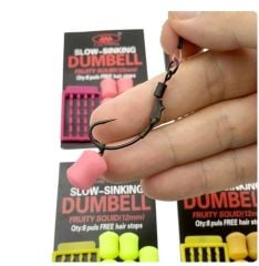 Captain 3498 Dumbell Yellow Color 8'li Paket Sazan Yemi