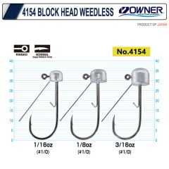 Owner 4154 Block Head Weedless