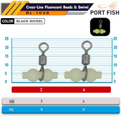 Portfish BL-1038 Üçlü Fosforlu Gezer Fırdöndü