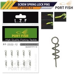 Portfish 2322-12 Screw Spring Lock Pins