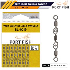 Portfish BL-1019 Zincir Fırdöndü (3 Lü)
