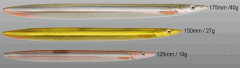 Savage gear B-SG Line Thru Sandeel 175mm 40g