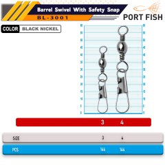 Portfish BL-3001 Klips 144 Lü