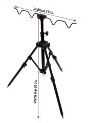Lineaeffe 6313055 Tripod Ayarlanabilir 4lü Kamış Sehpası 80cm