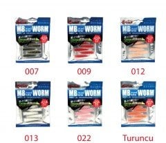Captain 3518 Mad Bite Earth Worm 4 cm Aromalı LRF Silikon Yem 8'li Set