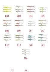 Captain 3525 Eel Fish 7.5cm Silikon Zargana Suni Yem 3'lü Paket