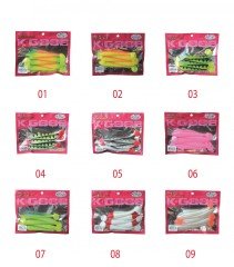 Mutant 3534 Typoon Soft 12cm Levrek Silikonu 5'li Paket Suni Yem