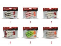 Captain 3567 Cracker Soft 10cm Levrek Turna Silikonu 3'lü Set Suni Balık