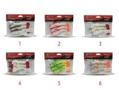 Captain 3568 Cracker Soft 12cm Levrek Turna Silikonu 3'lü Set Suni Balık